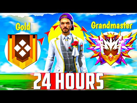 No Gun skin || Solo Gold To Grandmaster In 24 Hours 🥵