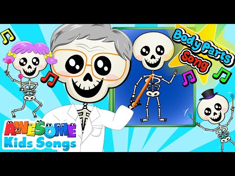 Skeleton Dance for Kids | Fun Bones & Body Parts Song | Educational Sing Along