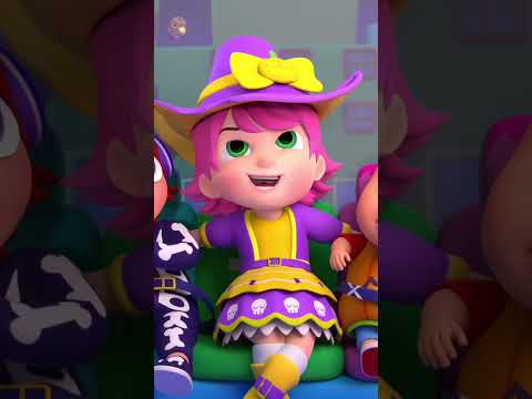 Halloween Wheels On The Bus #shorts #cartoonvideos #juniorsquad #nurseryrhymes #kidssongs