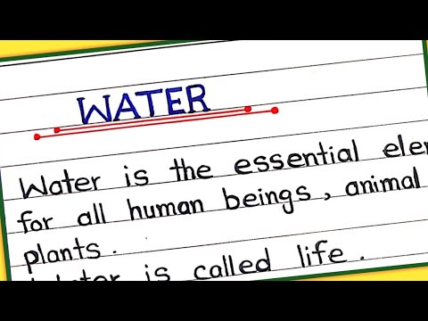 10 lines essay on water in english || Paragraph on water || water essay in English