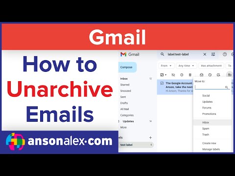 How to Unarchive Emails in Gmail