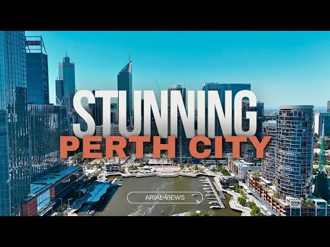 Stunning Perth City Aerial Drone Views | 4K Scenic Tour of Perth, Western Australia