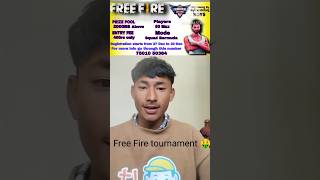 Free fire tournament 🥳🤑.#fftournament #freefire #minivlog #youtube #trendingshorts