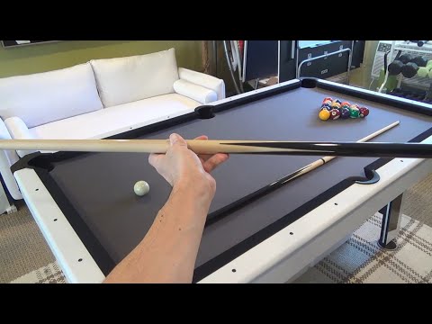 TGA SPORTS 48 INCH HARDWOOD BILLIARD HOUSE CUE STICKS 2 PIECE POOL CUE UNBOXING AND CUSTOMER REVIEW