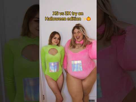 1 Halloween Costume, 2 Sizes - XS vs 3X Fashion Nova try on! #plussize #halloween #costume #cosplay