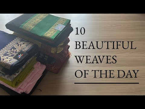 Detailed Video - 10 Beautiful Weaves of the Day | Shop on www.fabk.in #fabksarees #weavesofindia