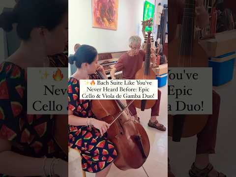 Bach Like You've Never Heard: Epic Cello & Viola de Gamba Duo! 🎻🔥✨