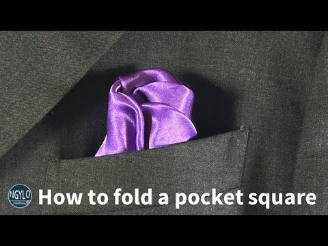 How to fold a pocket square in the shape of a rose