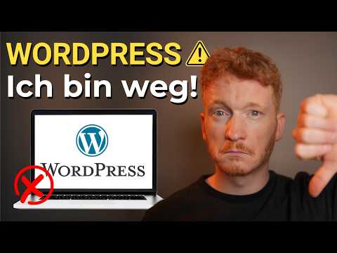 STOP mit WordPress in 2025! (Die 2 besten WordPress Alternativen)