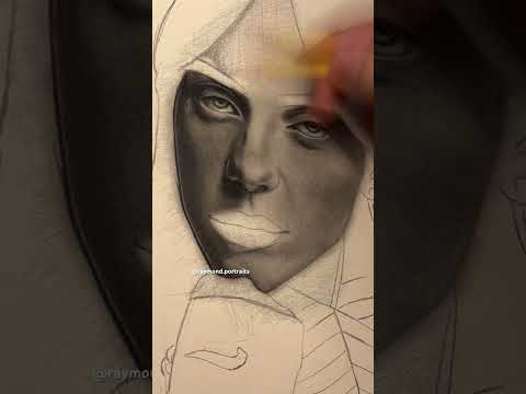 DRAWING BILLIE (tiktok:raymond.portraits) #art #shortsvideo #billieeilish #artistdrawing #drawing