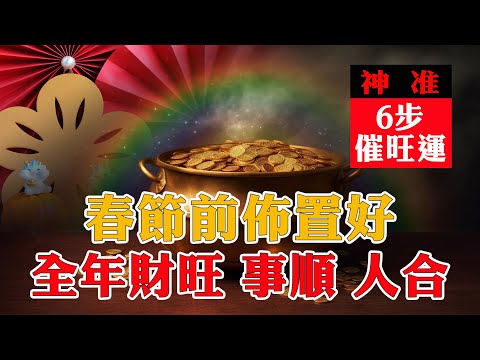 神准！6步催旺運 | 春節前佈置好，招財又聚財！全年財旺、事順、人合，發發發！【佛語】#運勢 #風水 #佛教 #生肖 #佛語