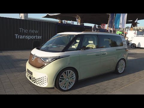 Volkswagen ID. Buzz Green Longer Wheelbase Concept Combi Van (2025) Exterior and Interior