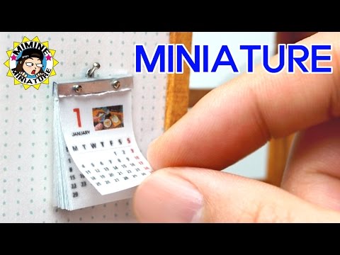 (ENG)Miniature Calendar Making Tutorior (Tearing!Tearing!)