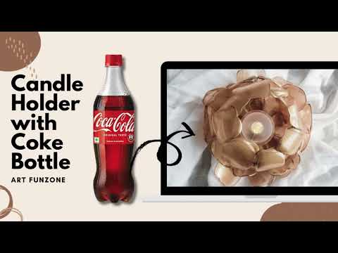 DIY Best Out of Waste Craft Ideas Candle Holder | DIY with Coke Bottle  #diycandleholder  #diycraft