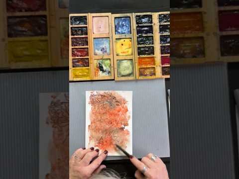 How to Add Organic Textures to Watercolor Paintings