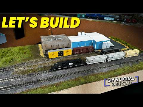 My Biggest Model Railroad Module Yet.  Detailing a T Trak Triple Module