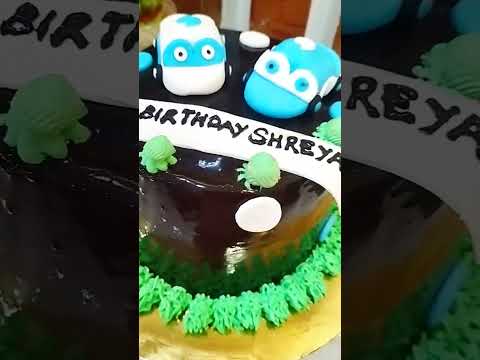 Car cake with foundant #kkhushifoods #shorts