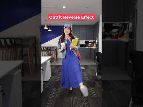 Want your clothes to magically put themselves on?✨👗 Try this easy reverse trick! #inshot #viral