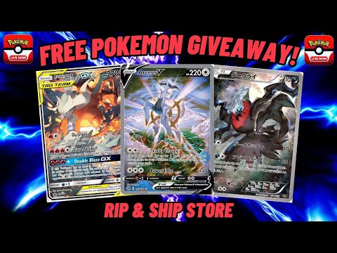 🔴Live -  Free Giveaways! Pokémon Cards & Rip & Ship Store!