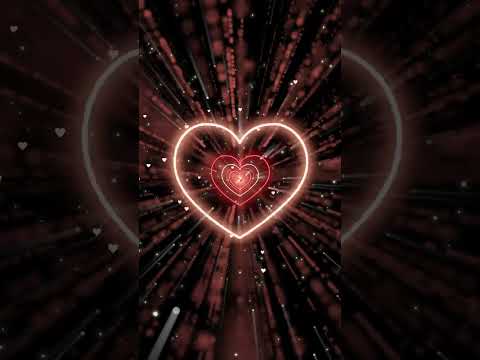 Heart Background ❤️Red Heart Tunnel | Animated Background | Wallpaper Heart | Neon Heart Tunnel