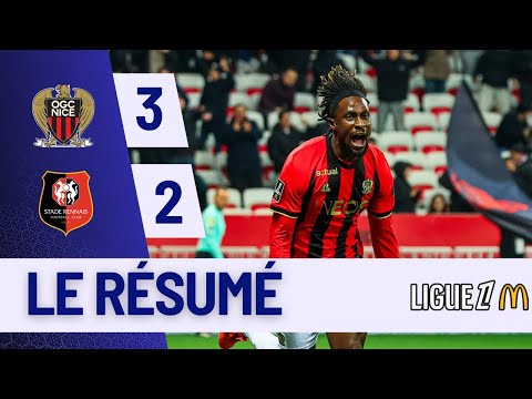 Nice - Stade Rennais | 3:2 | Highlights | Ligue 1 2024-25 | Nice Rennes