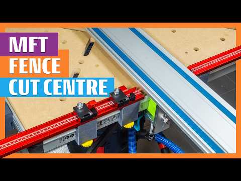 Small Cut Centre from an MFT table and Guide Rail Hinge using Extension Track Saw Benchdog