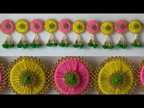 Woolen Craft Ideas | Dussehra/Diwali Home Decoration Ideas | Door Toran Making Ideas With Wool