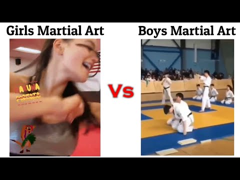 Girl Martial Arts Vs Boy Martail Arts !! Memes #viralmemes #mems