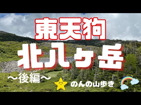 【北八ヶ岳】にゅう～天狗岳へ（後編）