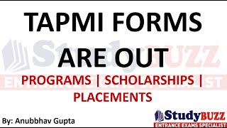 TAPMI Manipal MBA Forms are Out: Last Date | Cutoff | Placements | Fees