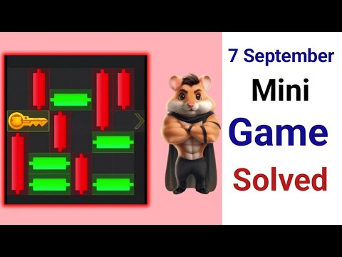 7 September Hamster kombat Mini Game Play | 7 Sep mini game solved