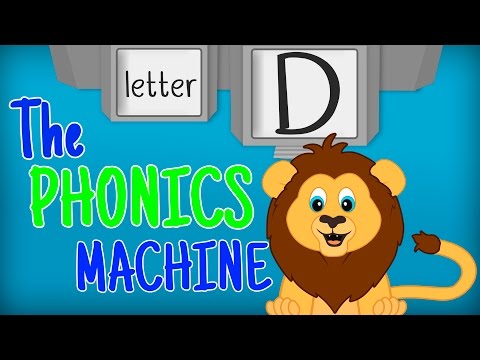 THE LETTER D - Phonics for Kids Alphabet Sounds PHONICS MACHINE ABC Sounds Kindergarten Preschool