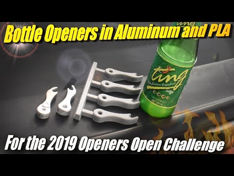 Casting an Aluminum Bottle Opener from 3D Printed Patterns for the 2019 Openers Open