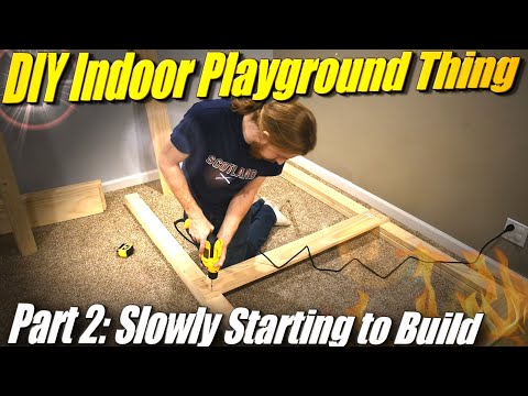 Easy to Make Indoor Playground part 2: Slowly Starting to put it Together