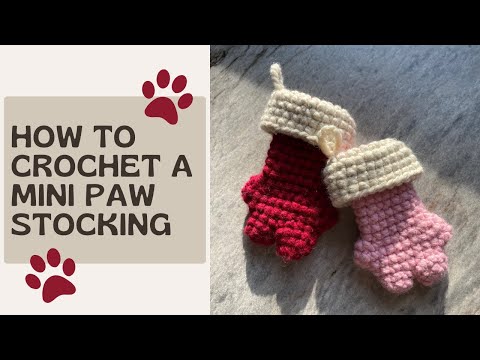 Paw Christmas Stocking Free Tutorial