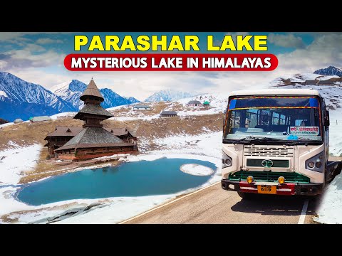 HRTC bus journey to the mysterious PARASHAR LAKE | Travel Guide to Parashar Rishi Temple | Himbus