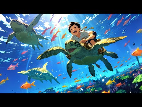 "Turtle's Fishing Trip: A Catchy Song for Kids! 🎣🐢"