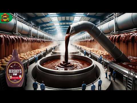 Chocolate Syrup Mega Factory: How Chocolate Syrup Is Processed In Modern Food Processing Factory