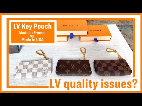 Louis Vuitton key pouch- Quality issues? Made in France VS USA?