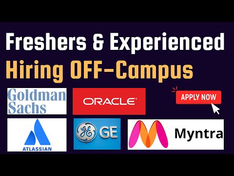 Freshers to Experienced Hiring by Goldman Sachs, Atlassian, Myntra, Oracle, GE |Offcampus jobs 2025