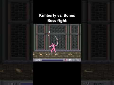 Power rangers Kimberly vs. Bones #powerrangers #boss #snes #gaming #pinkranger