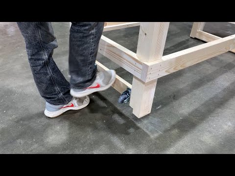 Diy Workbench Casters #shorts