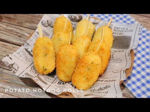 Mini Potato Hotdog Rolls| No Flour Recipe| Easy Merienda Recipe ng mga kids at ng buong family