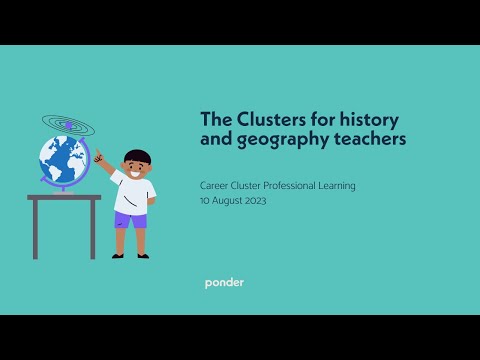 Clusters PD - The Clusters for history and geography teachers