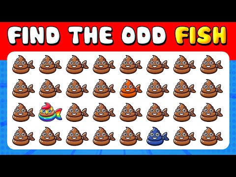 273 Puzzles for GENIUS 🐠 | Find the ODD One Out - Fish Quiz 🌟🧠 Easy, Medium, Hard Levels!