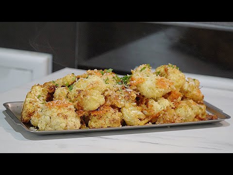 Roasted Cauliflower with Parmesan Crust - Perfect Side dish