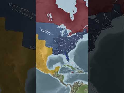 How did the US Annex so Much Territory So Fast? #shorts #america #map