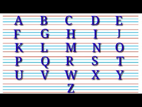 Learn Alphabets abcd for kids/Capital letters/ Write Alphabet letter abc/Learn abc ABCD for Children