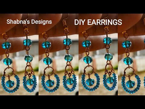 HOW TO MAKE EARRINGS AT HOME | DIY EARRINGS | SHABNA'S DESIGNS