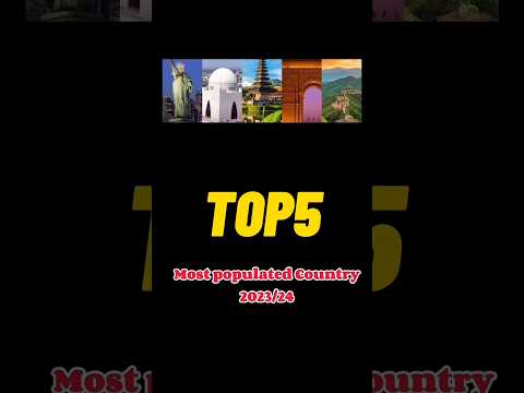 Top5 most popolated country in world 2023 #india #shorts